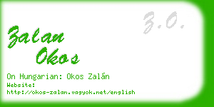 zalan okos business card
